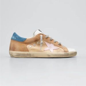 Golden Goose Superstar Mixed Leather Sneakers New size 9